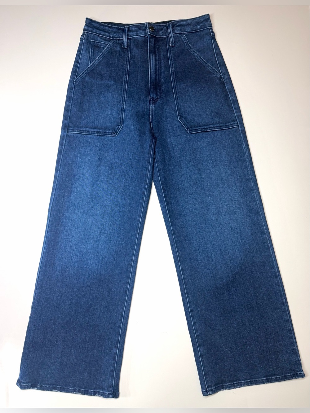 Just Black Denim Women’s The Patch Pocket High waist Wide Leg jeans Size- 29